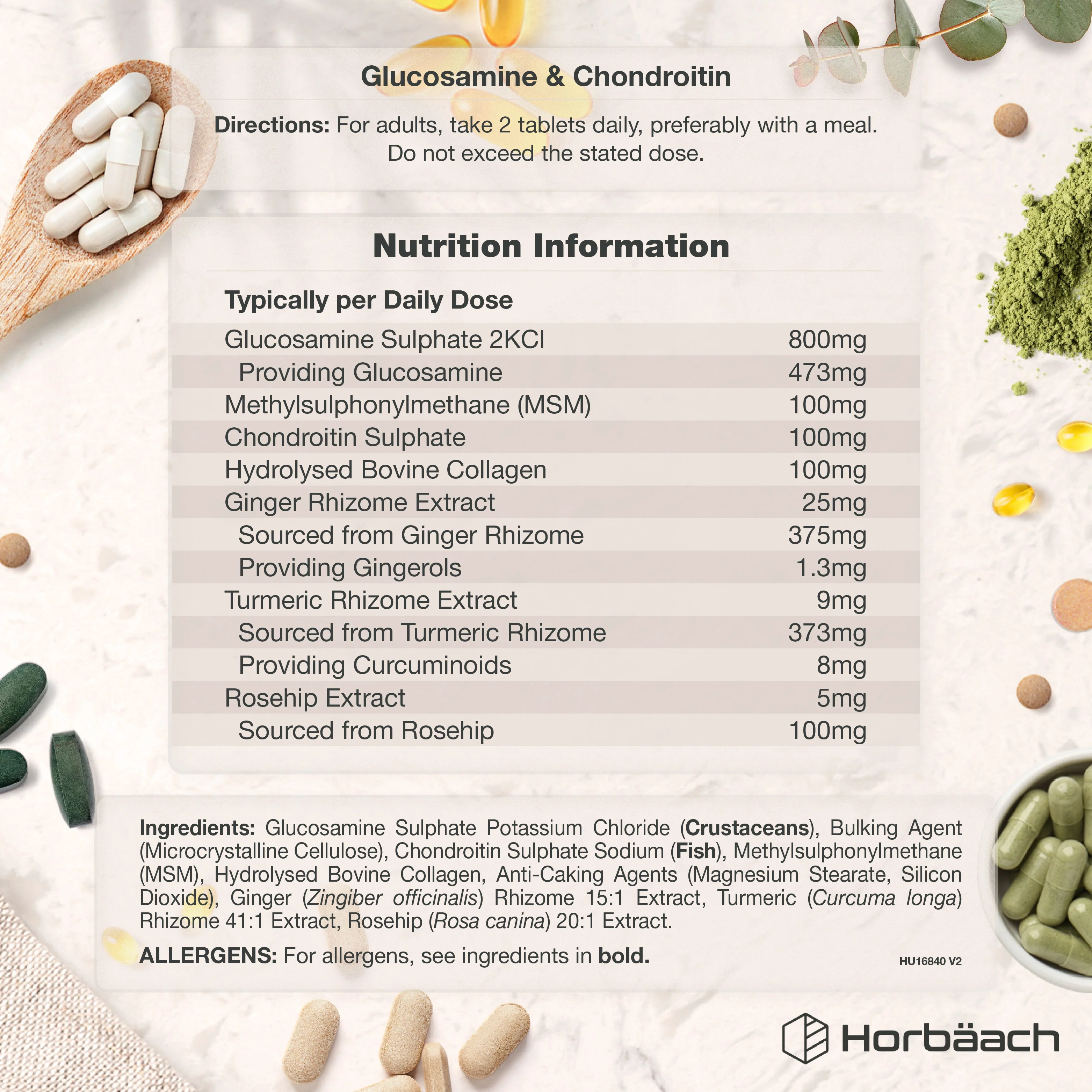 Glucosamine and Chondroitin Complex | 180 Tablets - Image 3