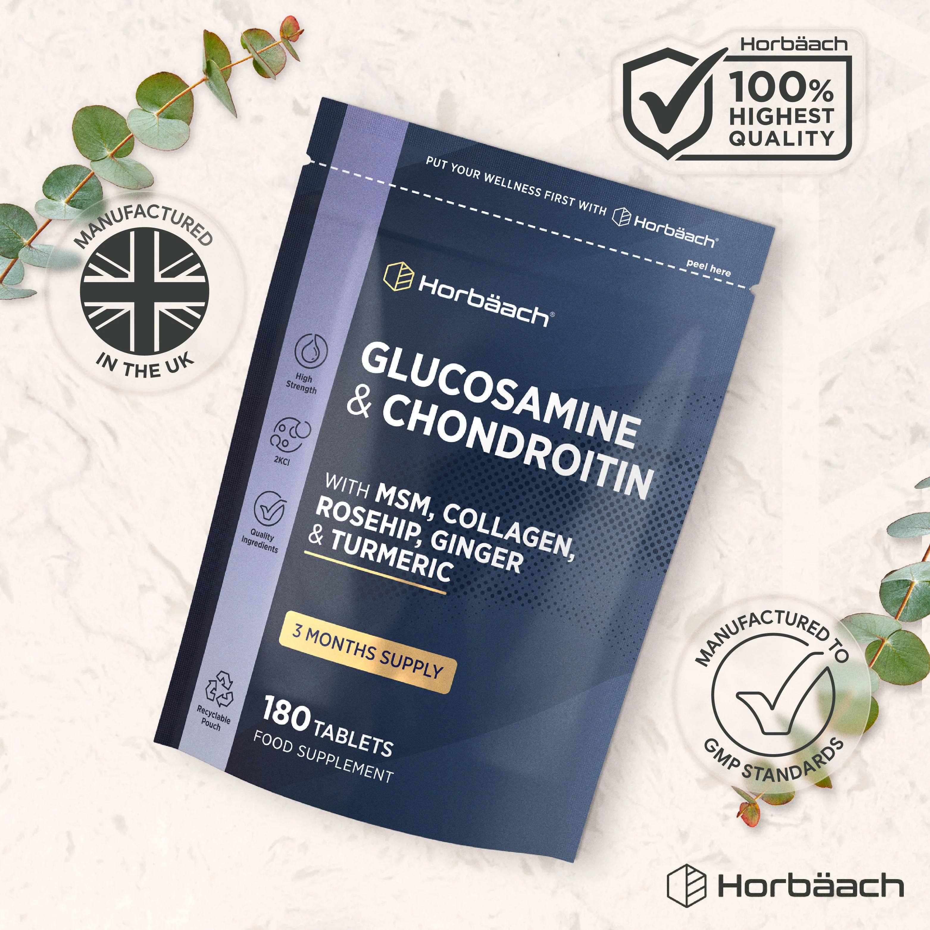 Glucosamine and Chondroitin Complex | 180 Tablets - Image 5