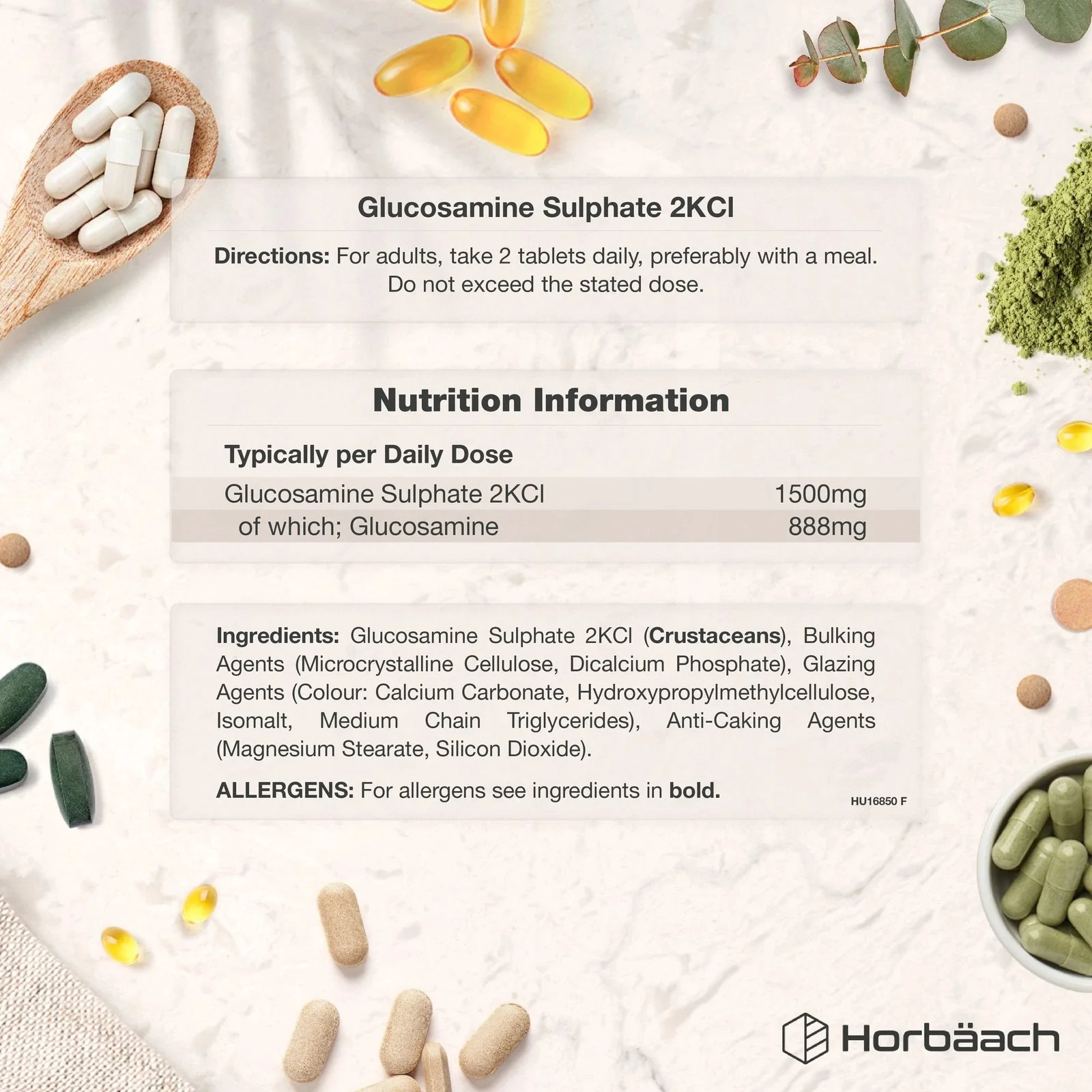 Glucosamine Sulphate 2KCl 1500 mg | 360 Tablets - Image 3