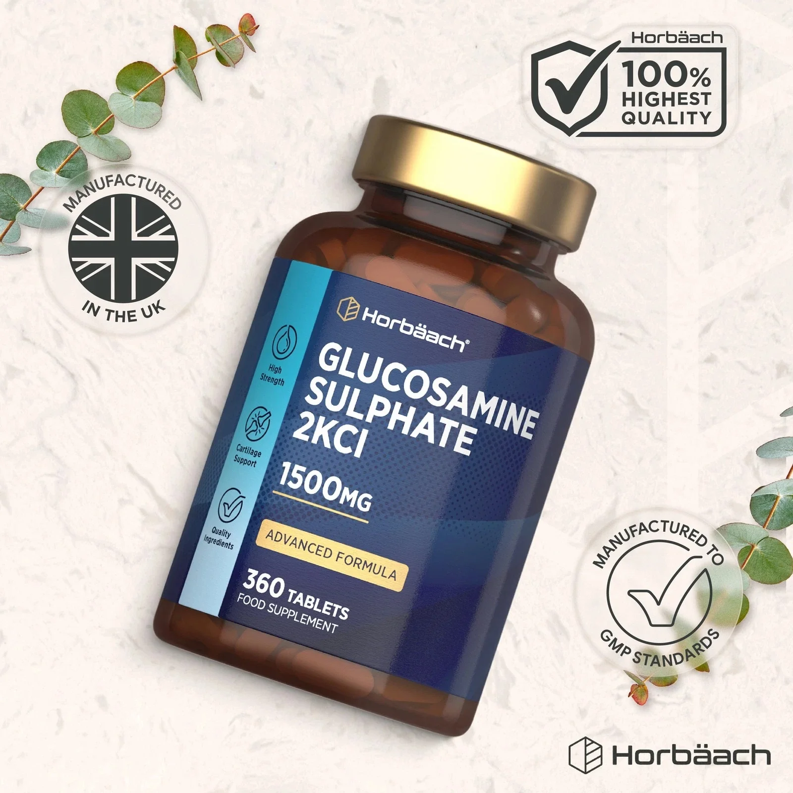 Glucosamine Sulphate 2KCl 1500 mg | 360 Tablets - Image 6
