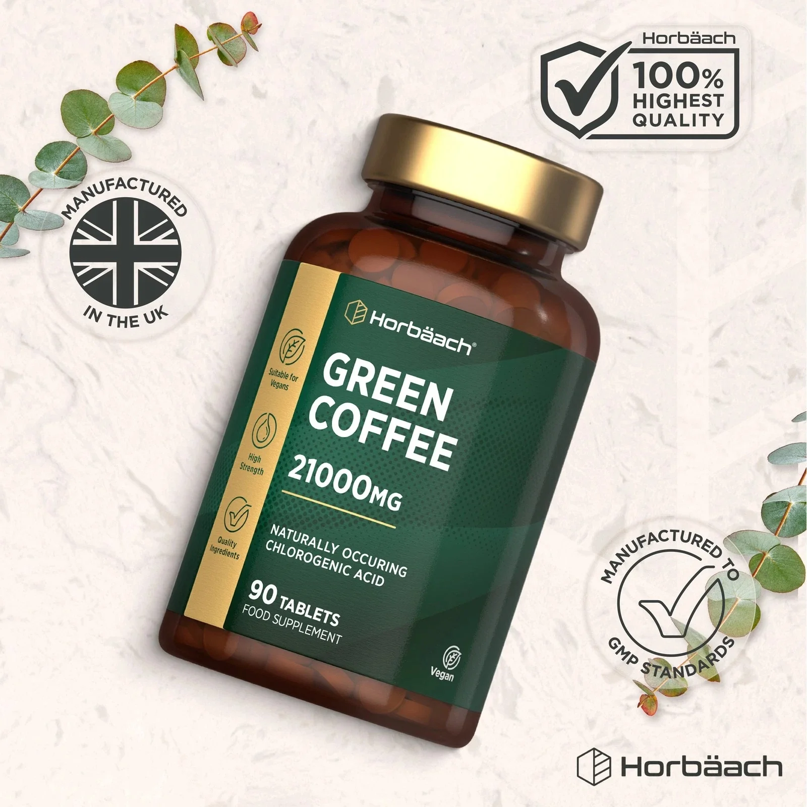 Green Coffee Bean 21,000 mg | 90 Tablets - Image 6