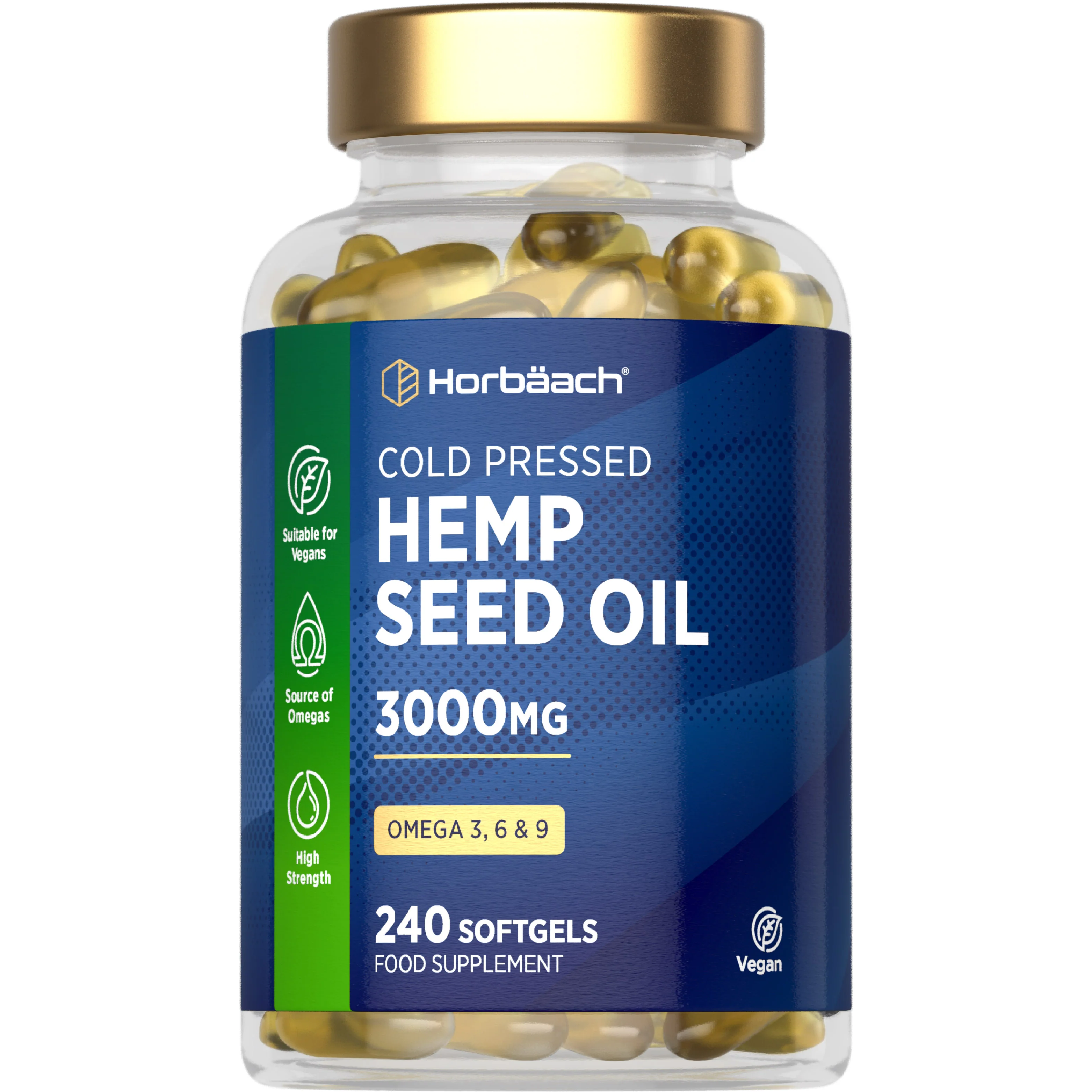 Hemp Seed Oil 3000 mg | 240 Softgels