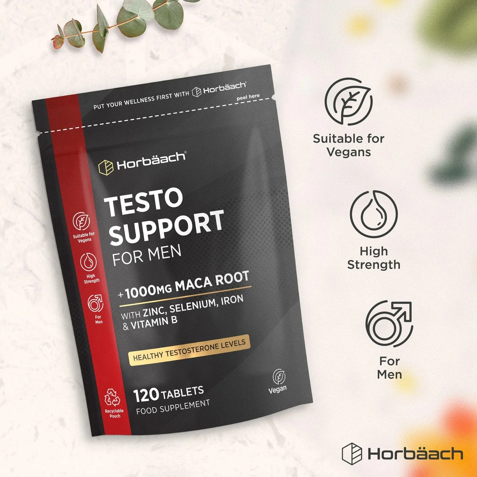 Testosterone Support Complex for Men | 120 Tablets - Image 5