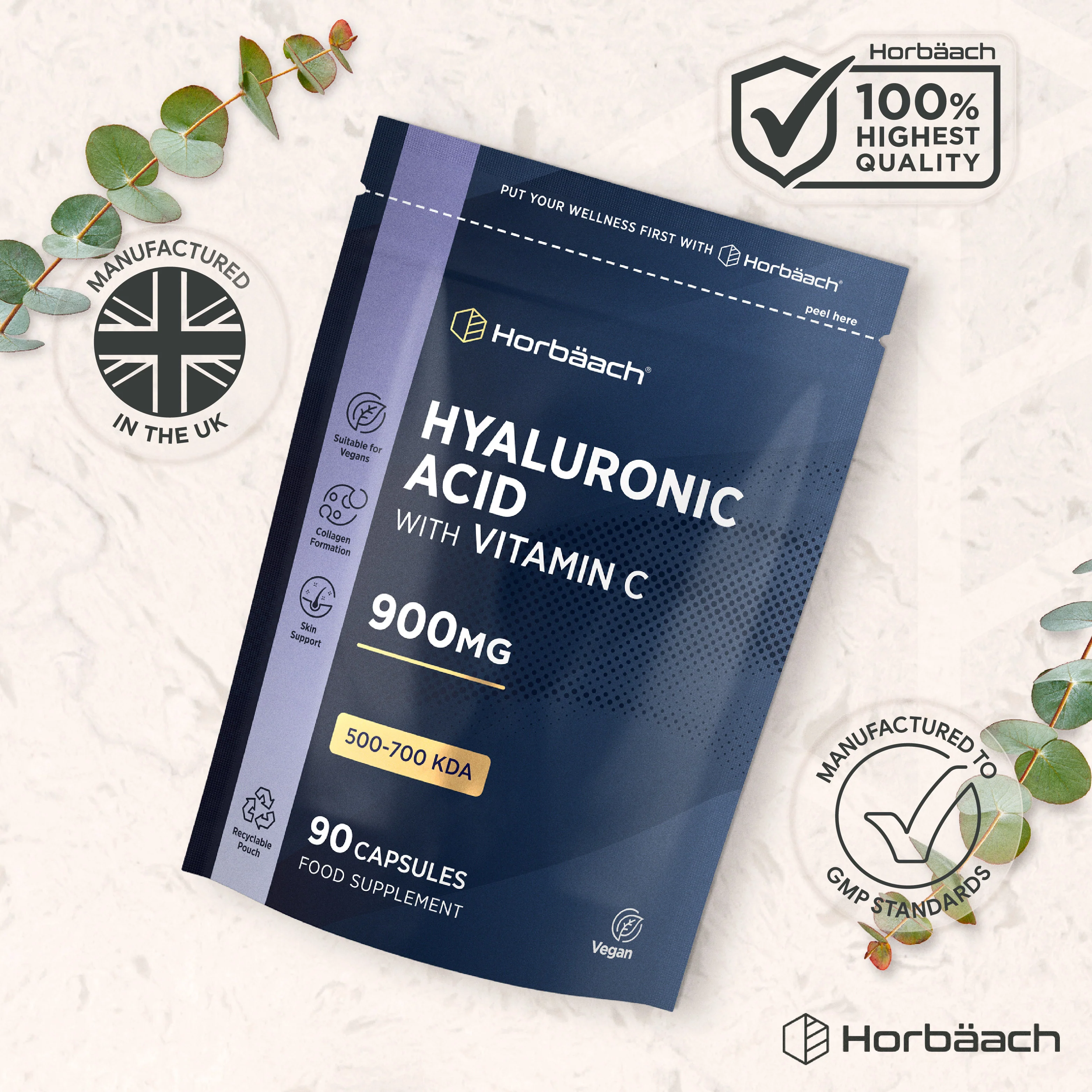 Hyaluronic Acid 900 mg | 90 Capsules - Image 6