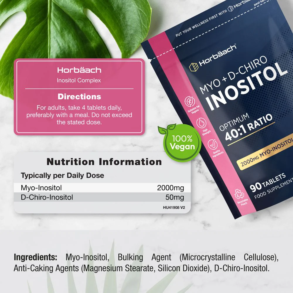 Myo Inositol + D Chiro Inositol Complex | 90 Tablets - Image 3