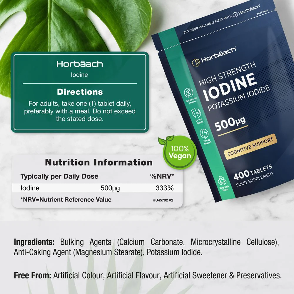 Iodine 500 mcg | 400 Tablets - Image 3