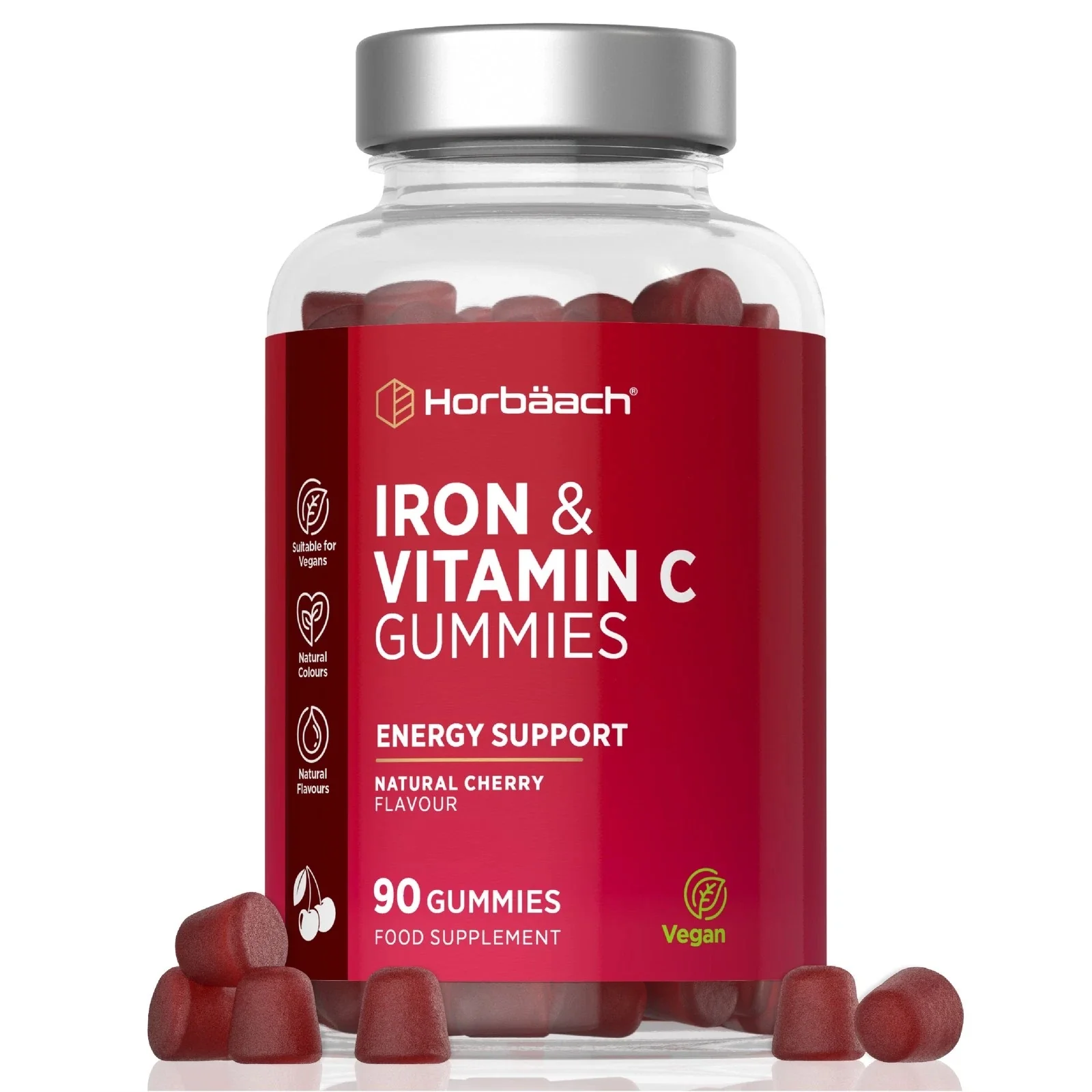 Iron 14 mg with Vitamin C | 90 Gummies