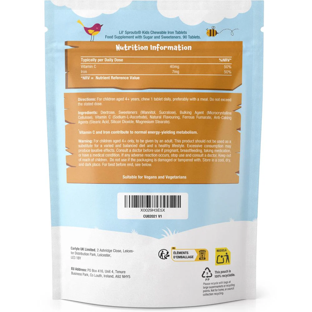 Iron with Vitamin C for Kids | 90 Chewable Tablets - Image 4