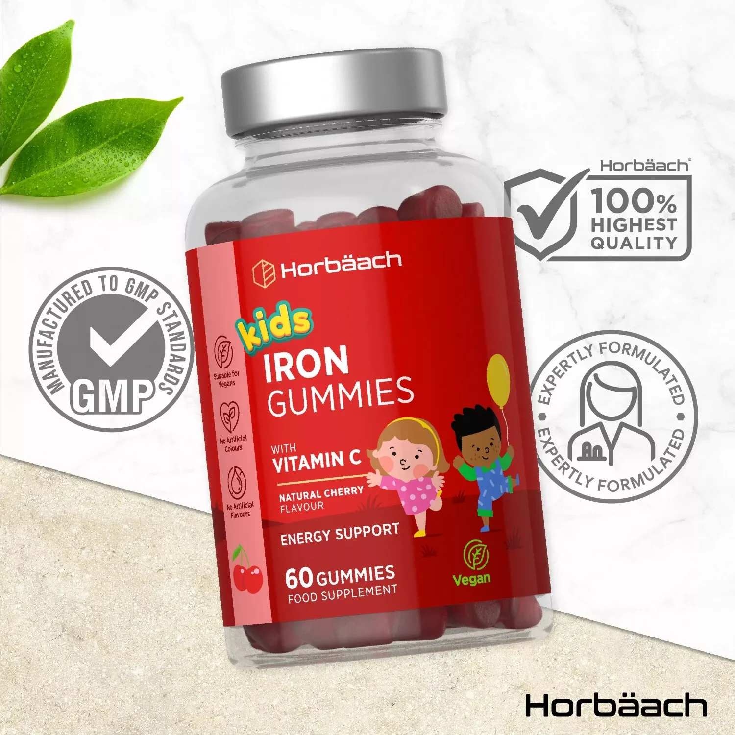 Iron with Vitamin C for Kids | 60 Gummies - Image 4