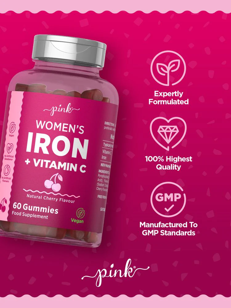 Iron with Vitamin C for Women | 60 Gummies - Image 5