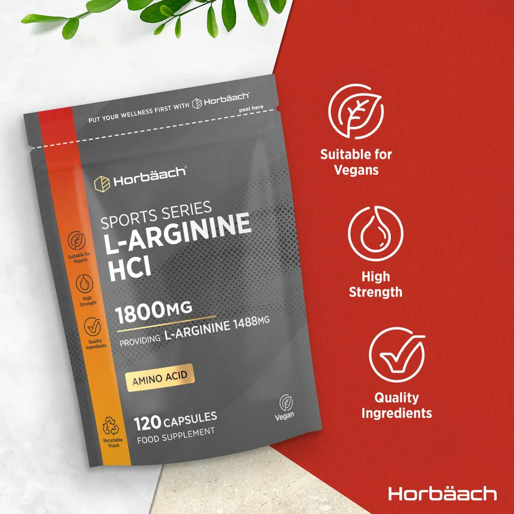 L-Arginine HCI 1800 mg | 120 Capsules - Image 4