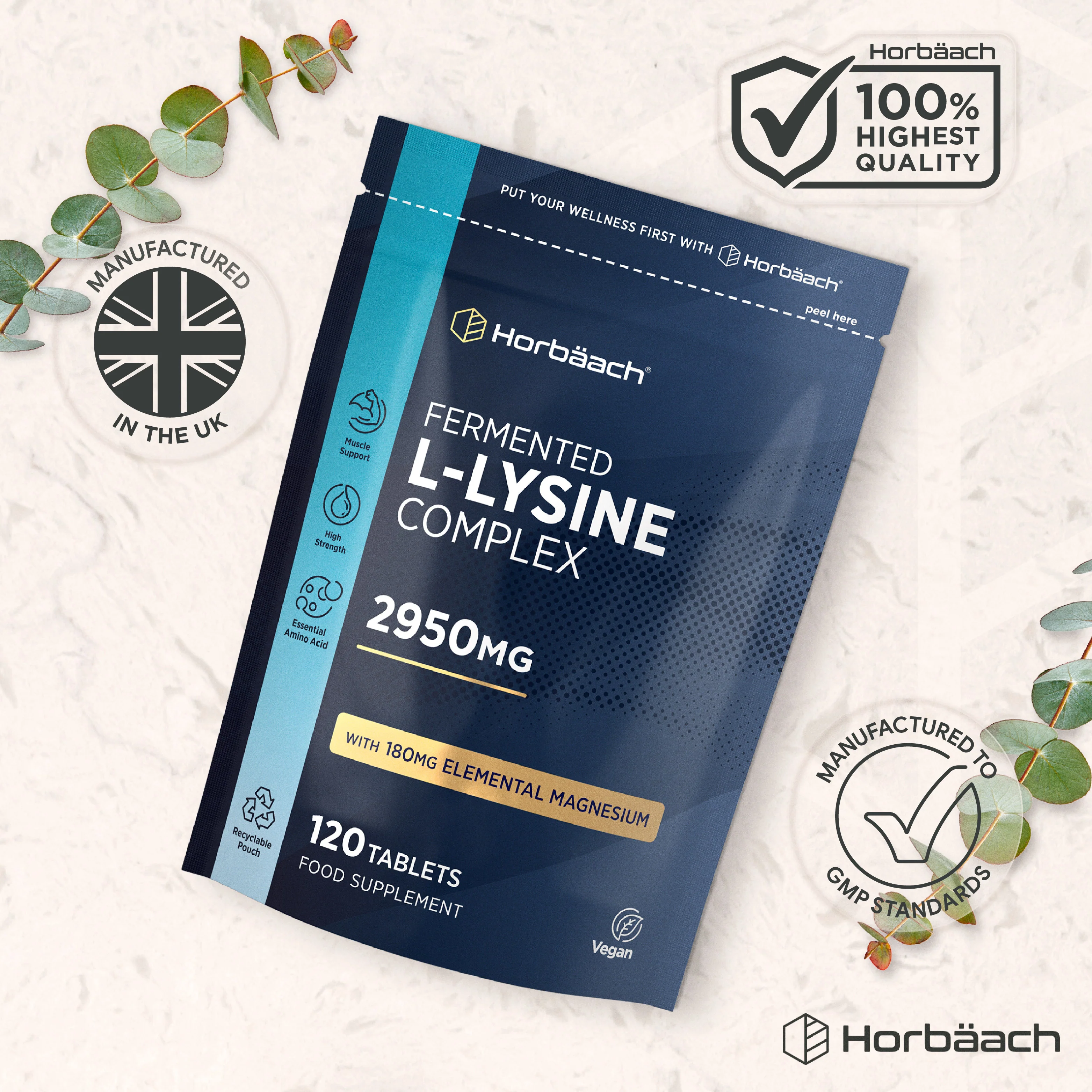 L-Lysine 2950 mg | 120 Tablets - Image 5