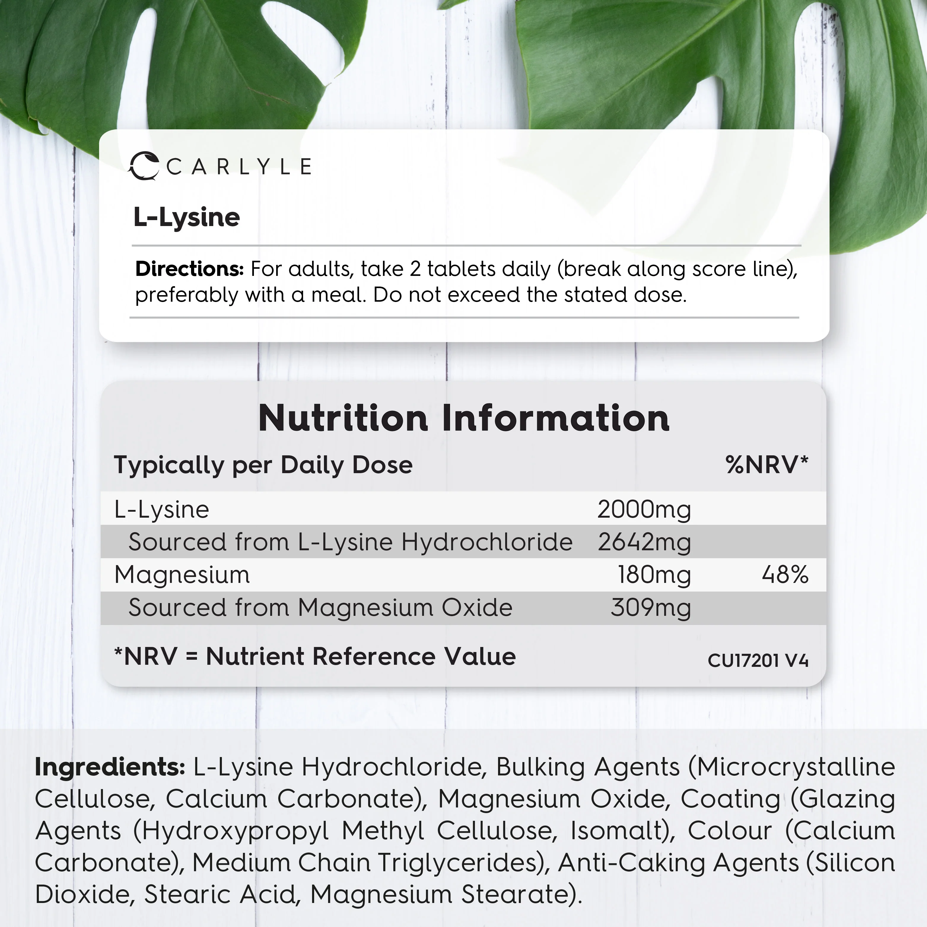 L-Lysine 2950 mg | 90 Tablets - Image 3