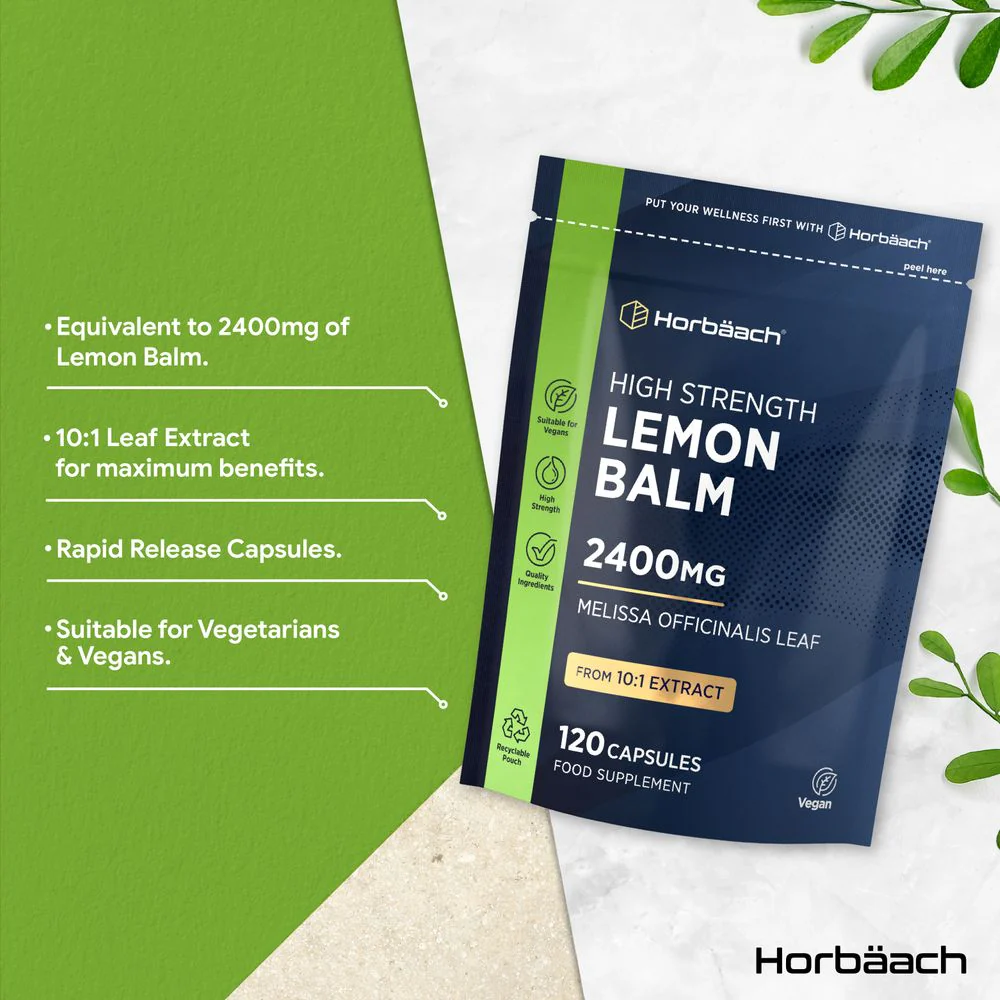 Lemon Balm 2400 mg | 120 Capsules - Image 3