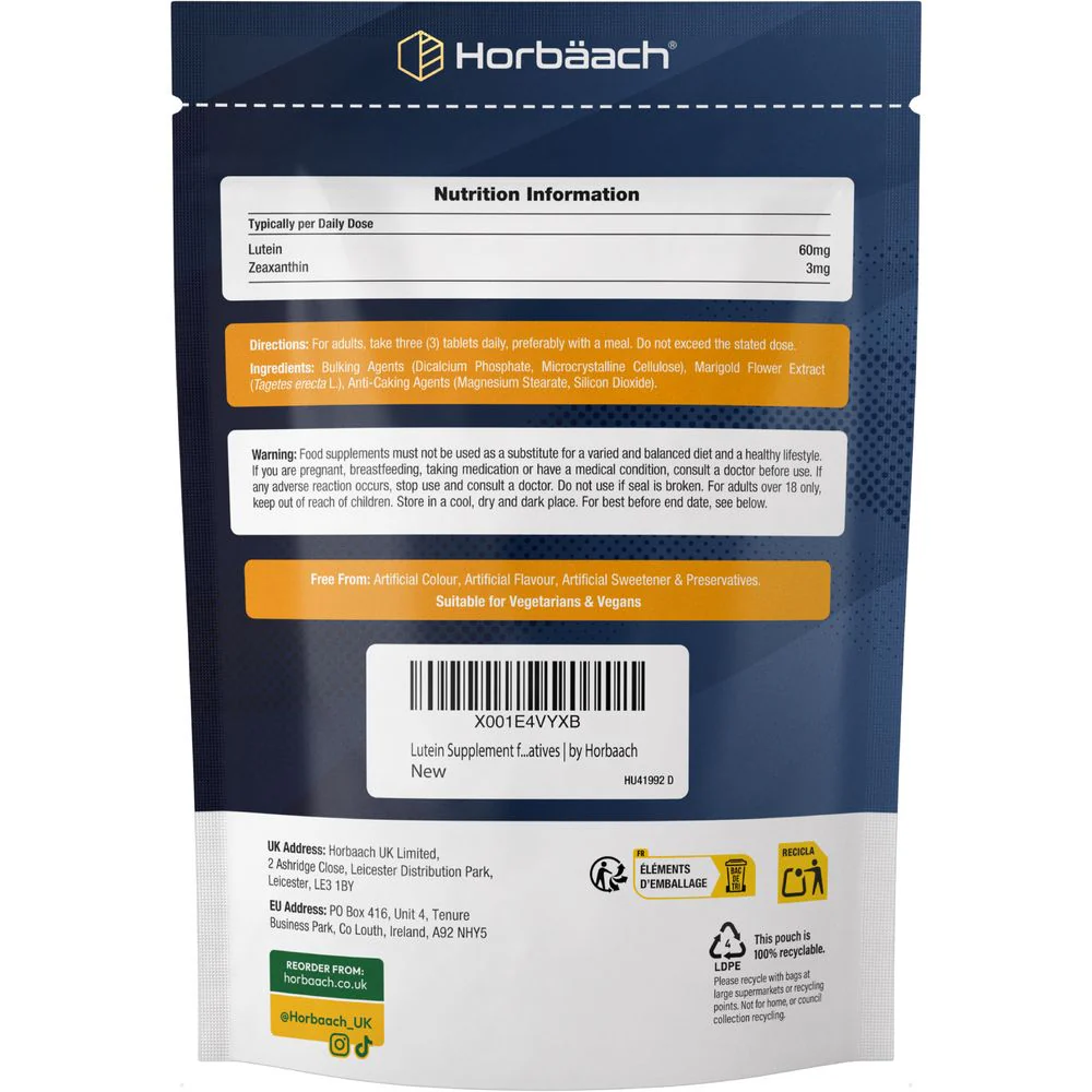 Lutein 60 mg and Zeaxanthin | 180 Tablets - Image 5