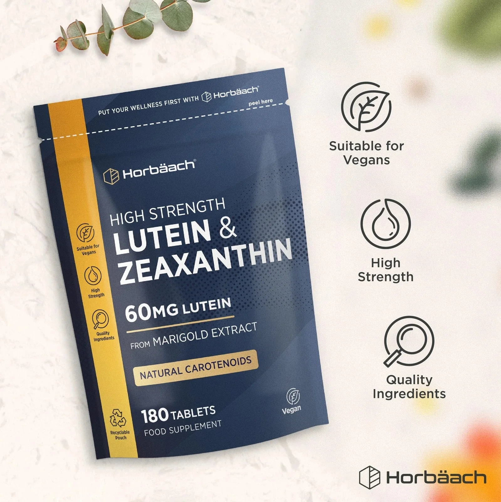 Lutein 60 mg and Zeaxanthin | 180 Tablets - Image 6