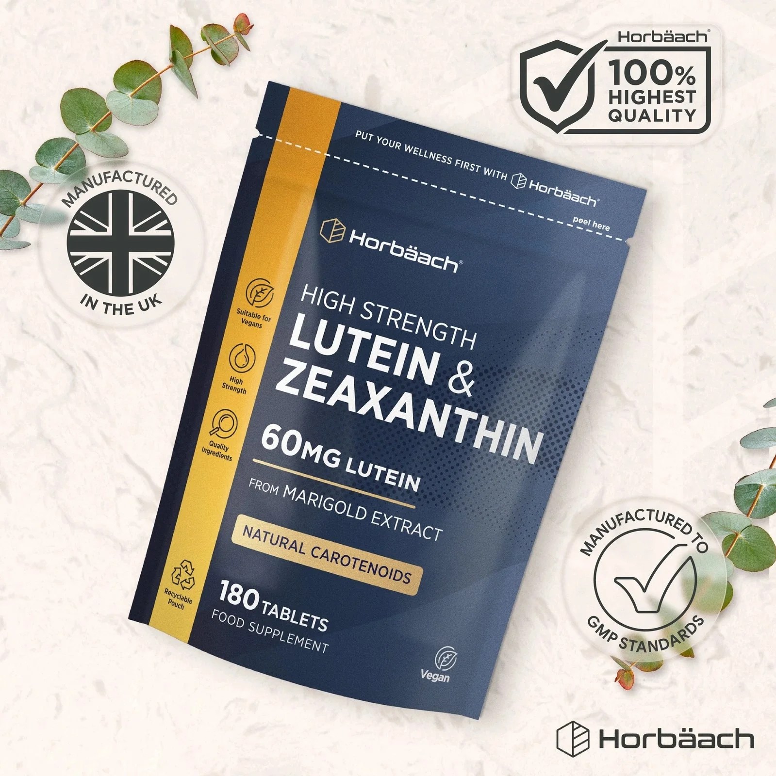 Lutein 60 mg and Zeaxanthin | 180 Tablets - Image 7