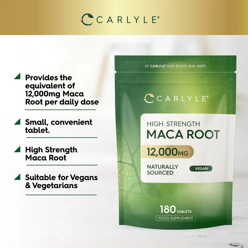 Maca Root 12,000 mg | 180 Tablets - Image 2