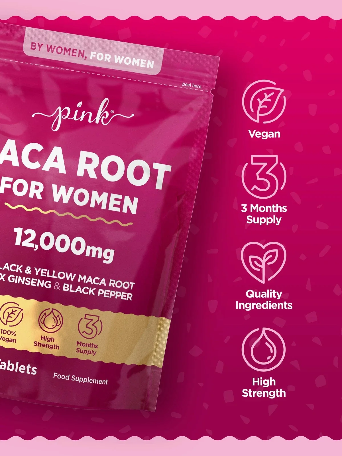 Maca Root Complex for Women 12,000 mg | 180 Tablets - Image 5