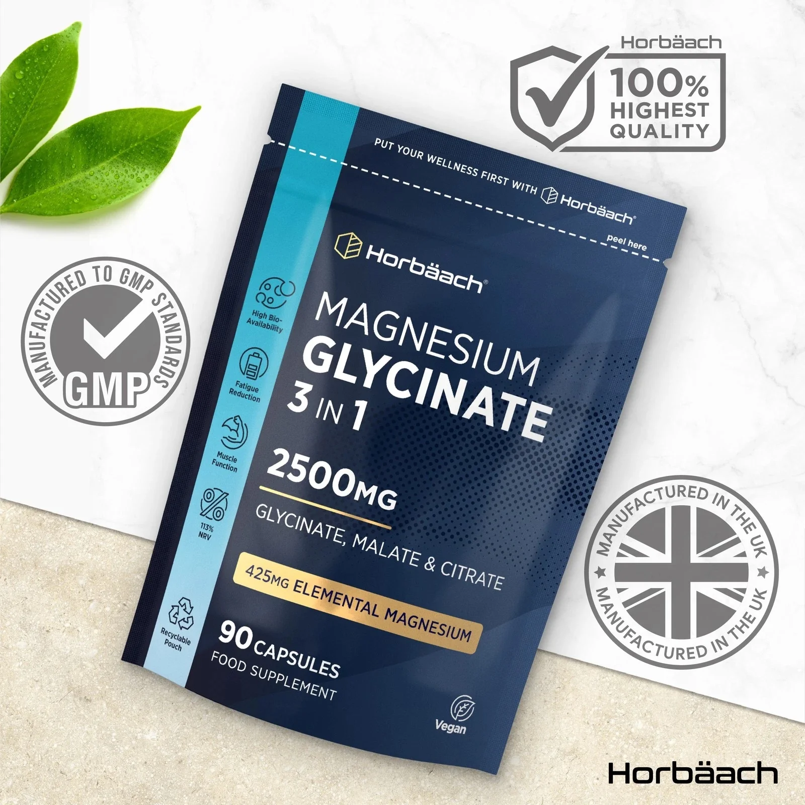 Magnesium 3-in-1 Complex 2500 mg | 90 Capsules - Image 4
