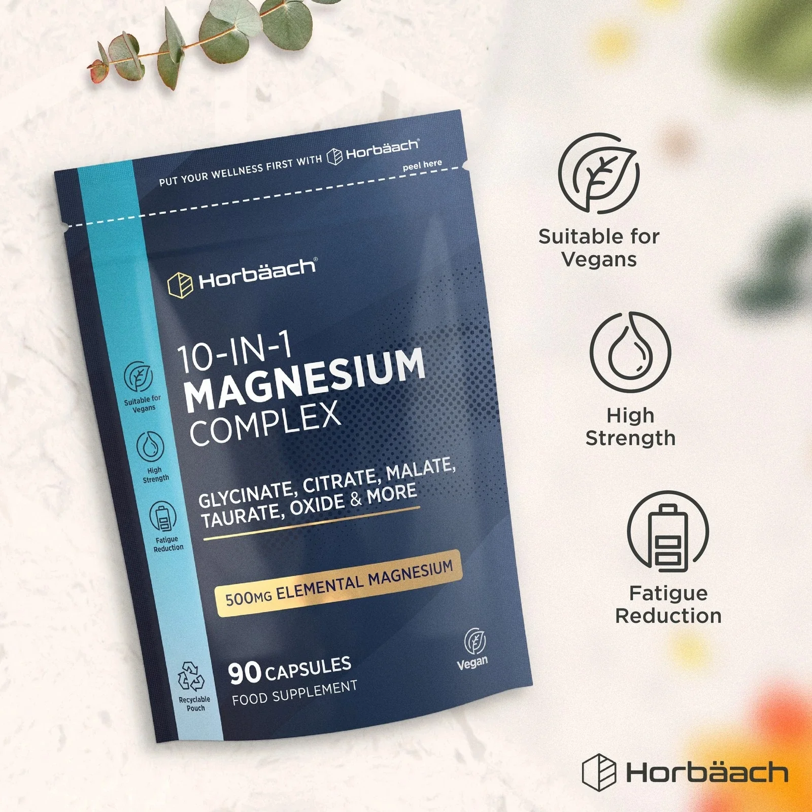 Magnesium Complex 500 mg | 90 Capsules - Image 4