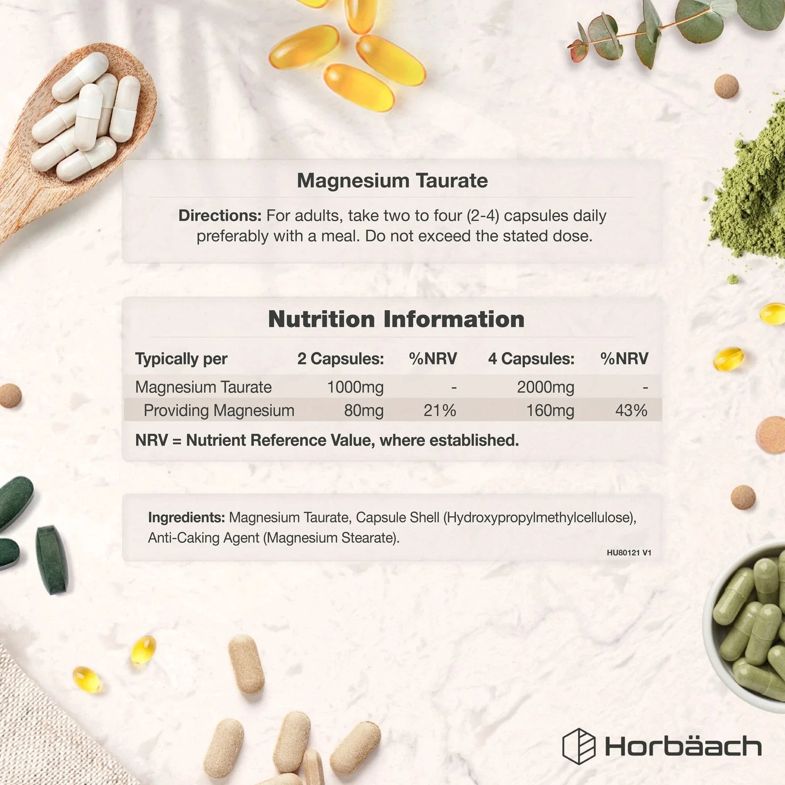 Magnesium Taurate 2000 mg | 90 Capsules - Image 3