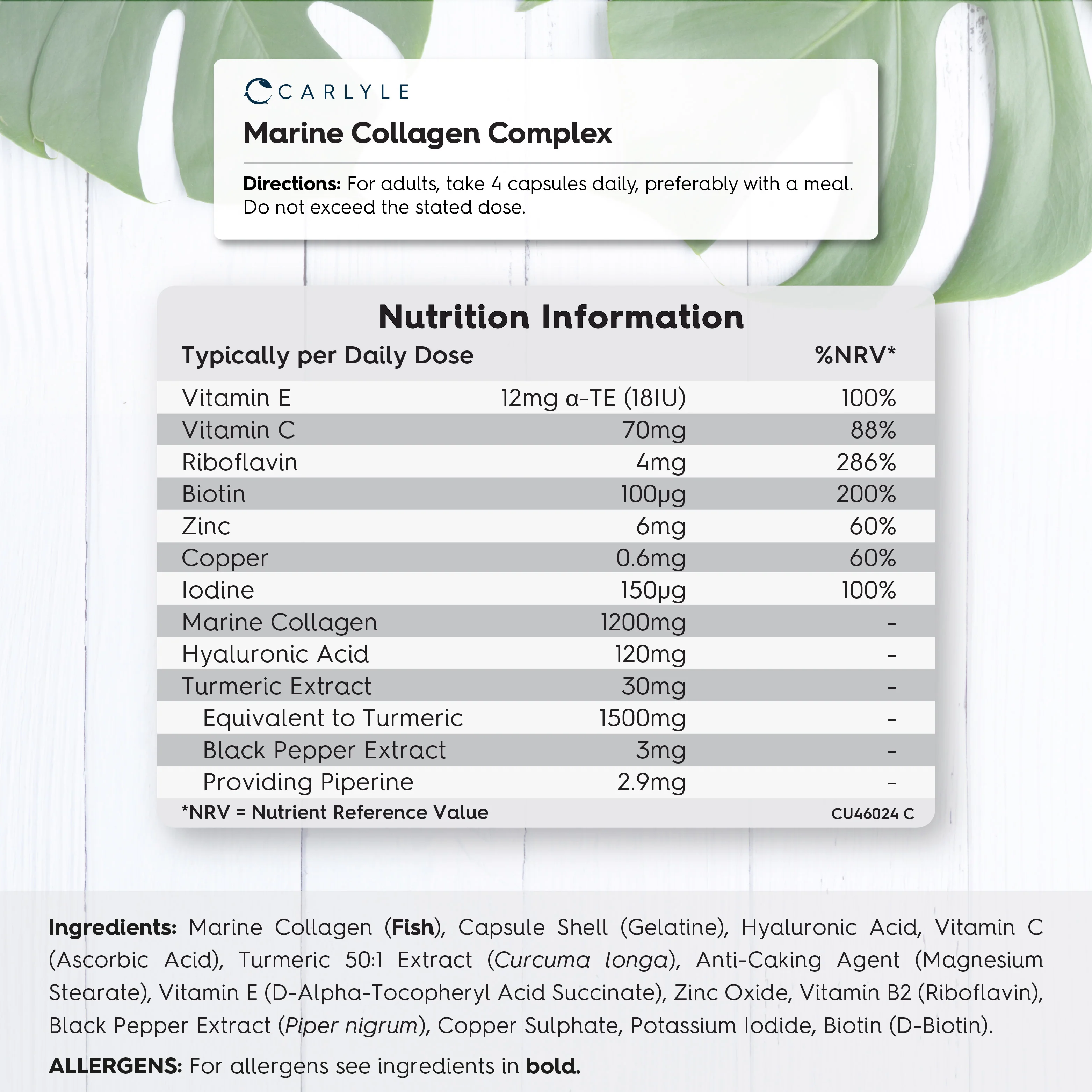 Marine Collagen Complex 2900 mg | 180 Capsules - Image 3