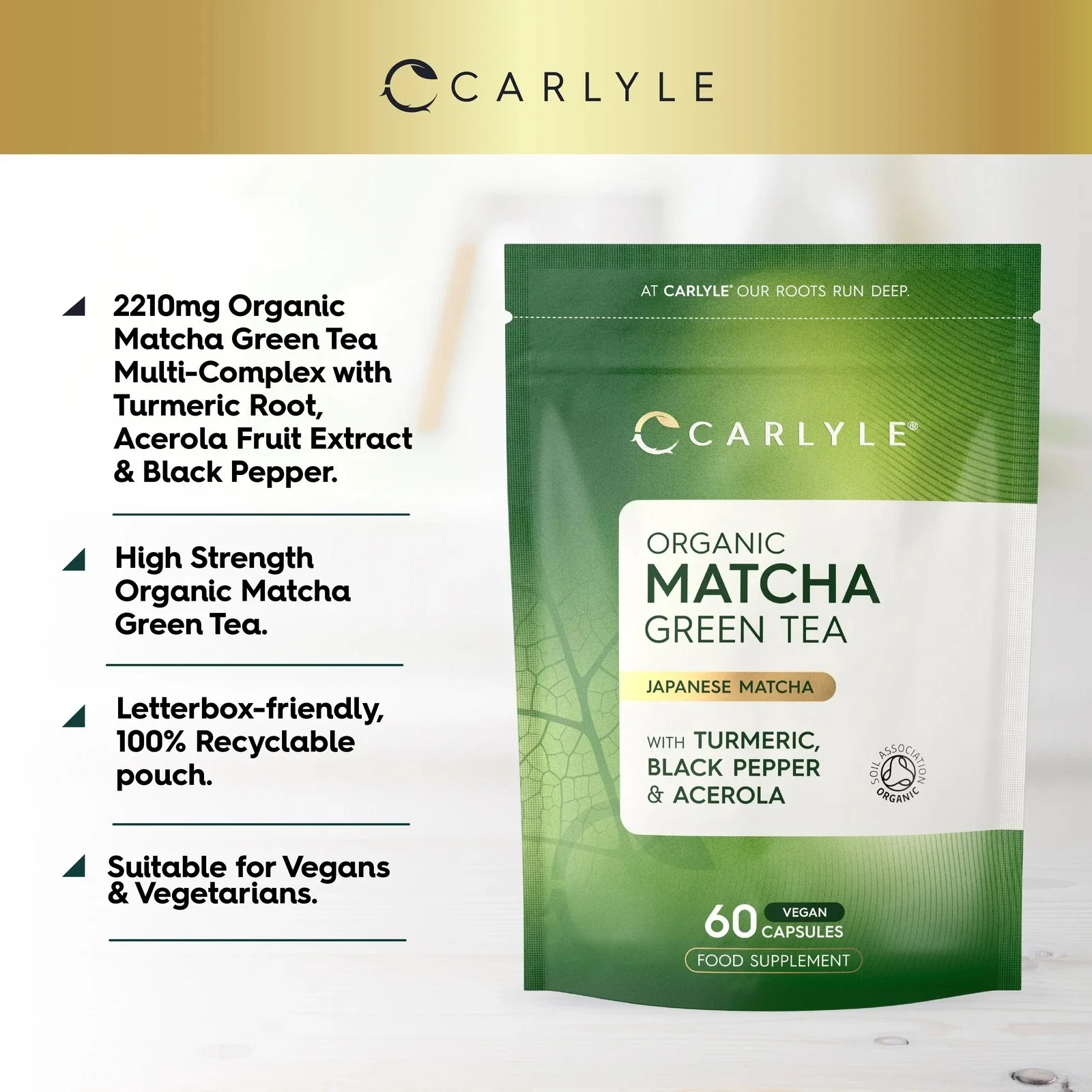 Matcha Green Tea | 60 Capsules - Image 2
