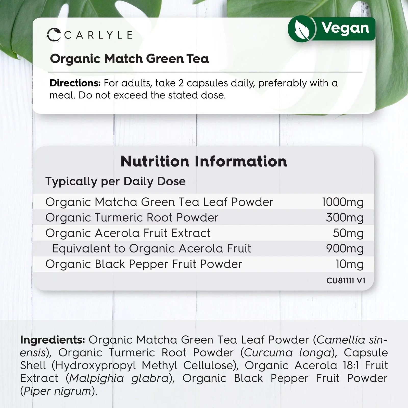 Matcha Green Tea | 60 Capsules - Image 3
