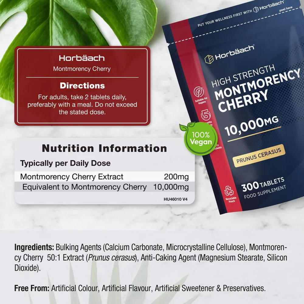 Montmorency Cherry 10,000 mg | 300 Tablets - Image 3