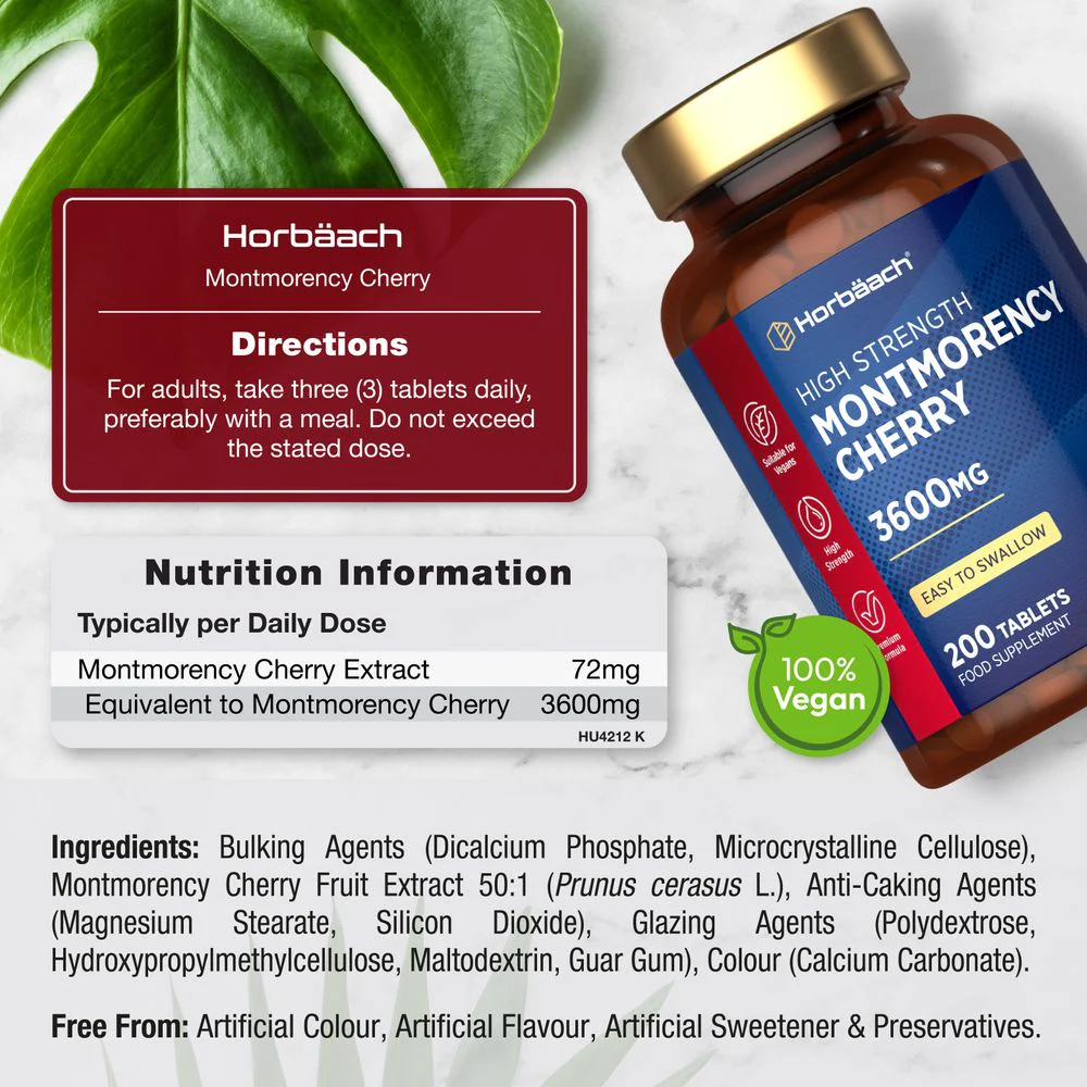 Montmorency Cherry 3600 mg | 200 Tablets - Image 3