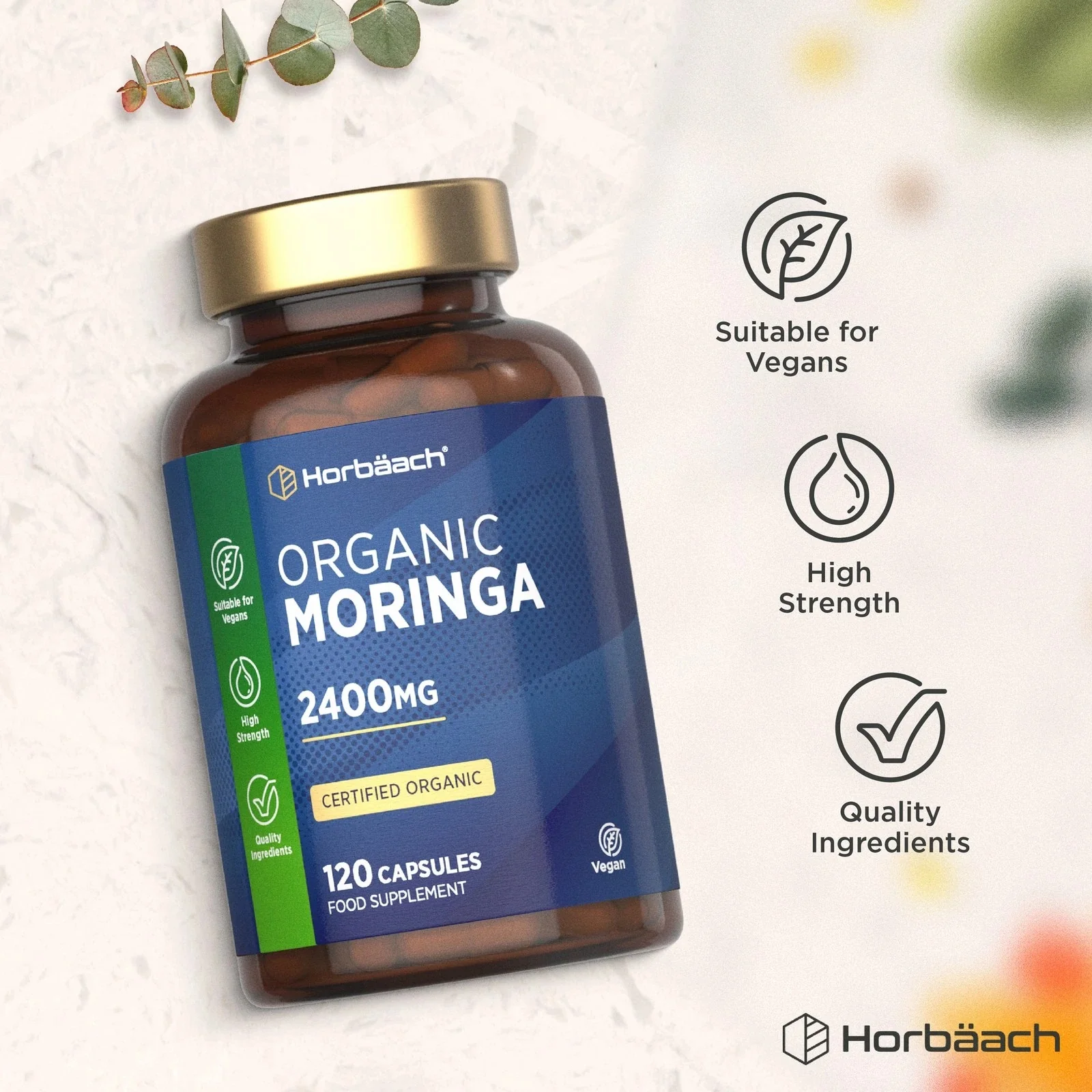 Moringa Oleifera 2400 mg | Organic | 120 Capsules - Image 6