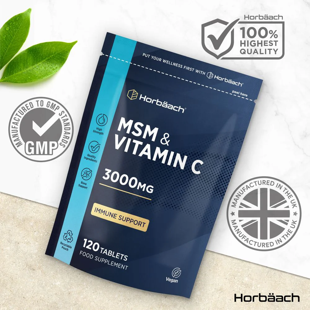 MSM and Vitamin C 3000 mg | 120 Tablets - Image 5