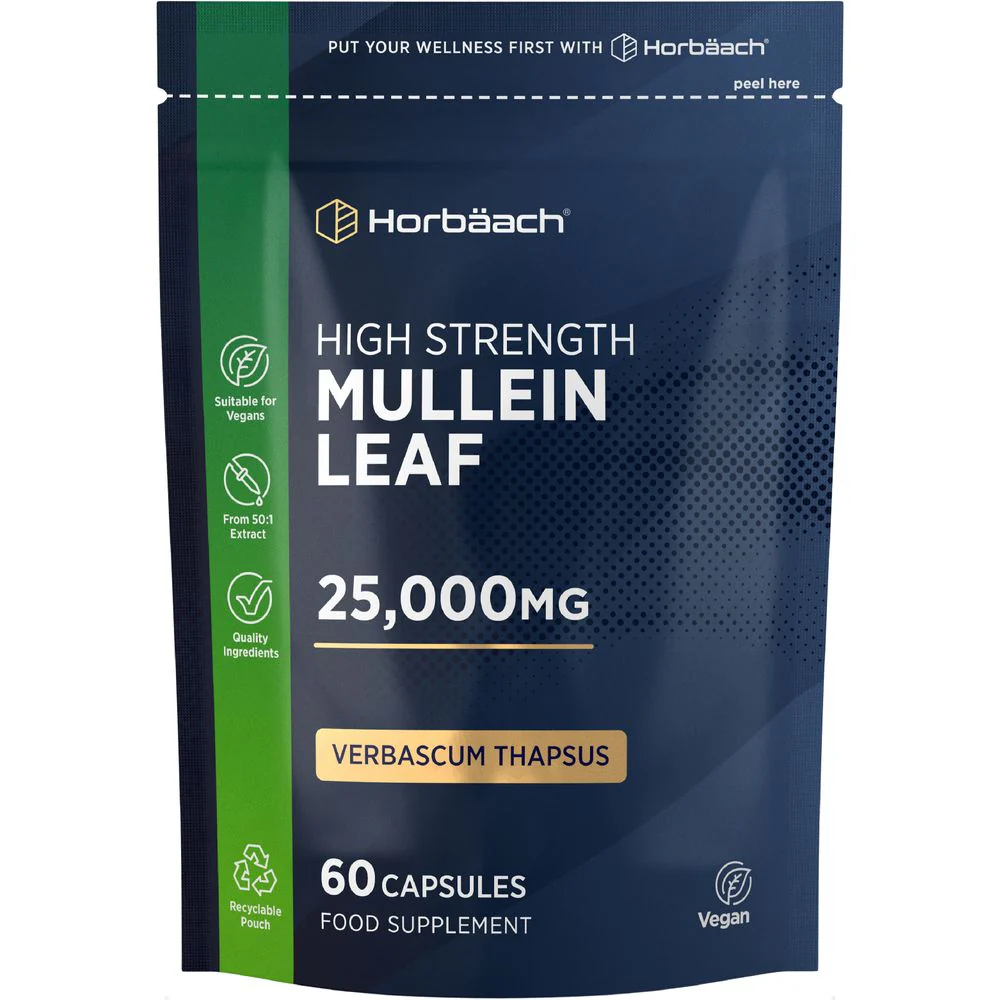 Mullein Leaf 25,000 mg | 60 Capsules
