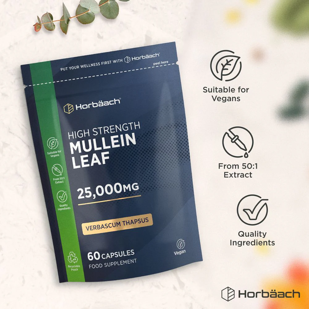 Mullein Leaf 25,000 mg | 60 Capsules - Image 5