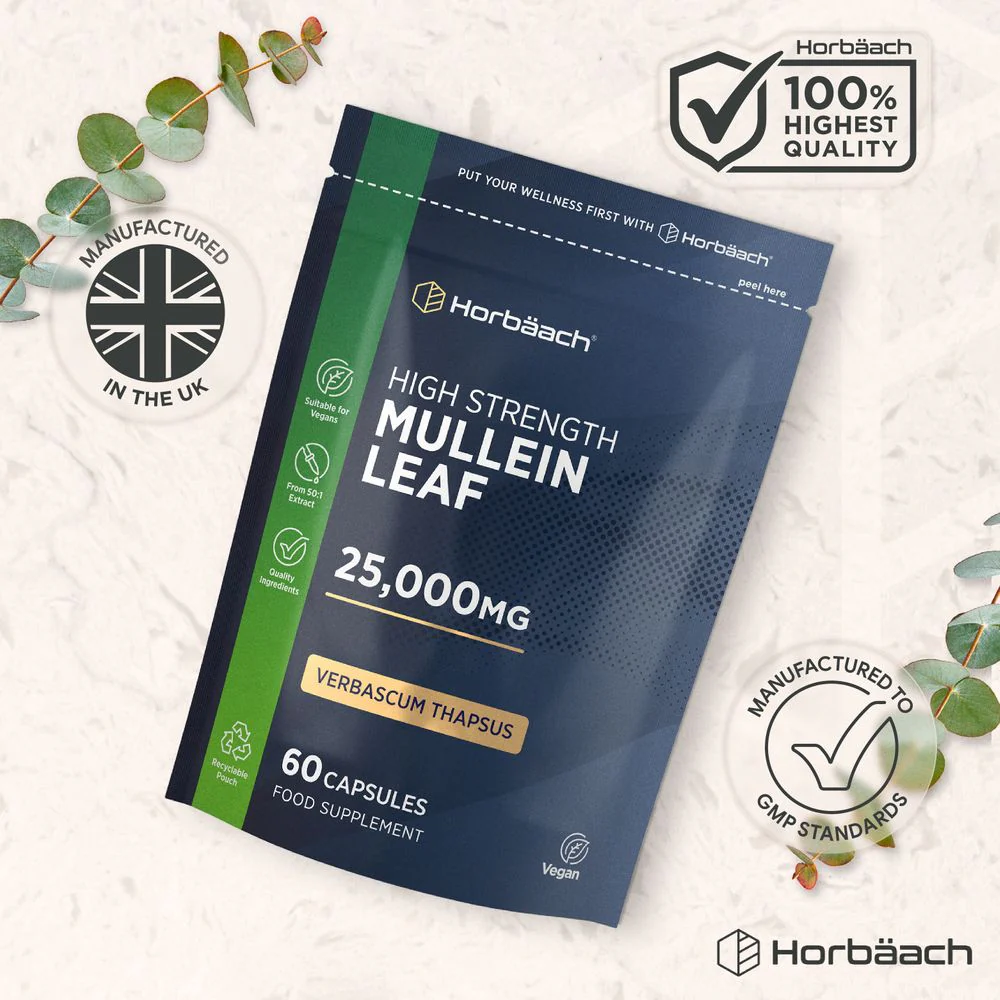 Mullein Leaf 25,000 mg | 60 Capsules - Image 6