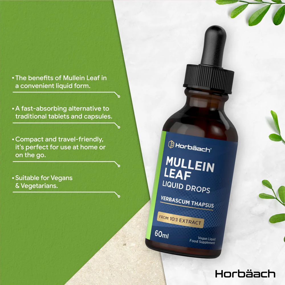 Mullein Leaf Extract Drops | 60 ml - Image 2