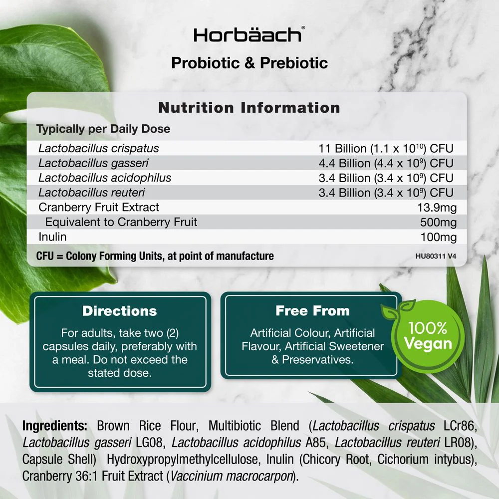 Multi-Strain ProBio Cultures with Prebiotic 22 Billion CFU | 60 Capsules - Image 3