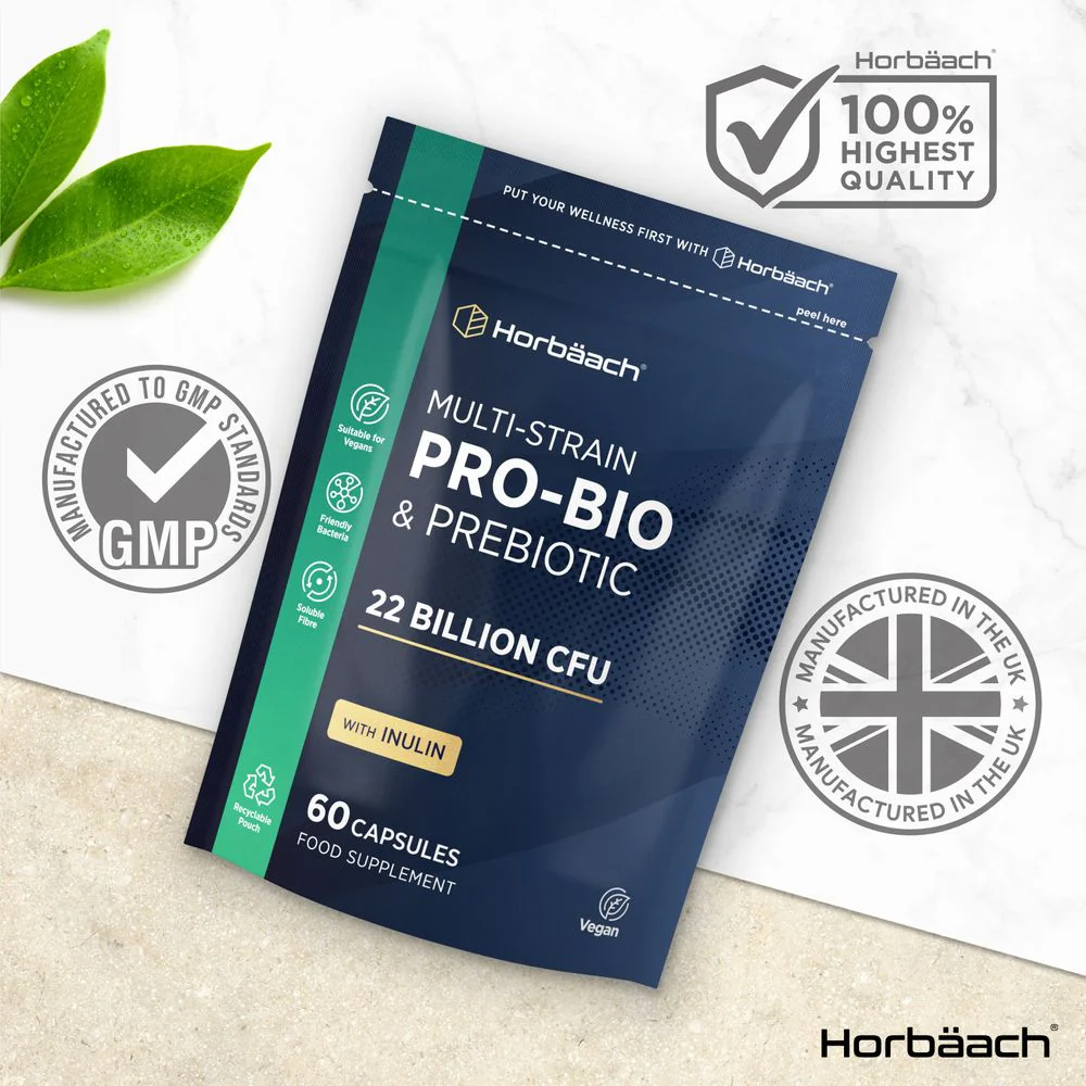 Multi-Strain ProBio Cultures with Prebiotic 22 Billion CFU | 60 Capsules - Image 4