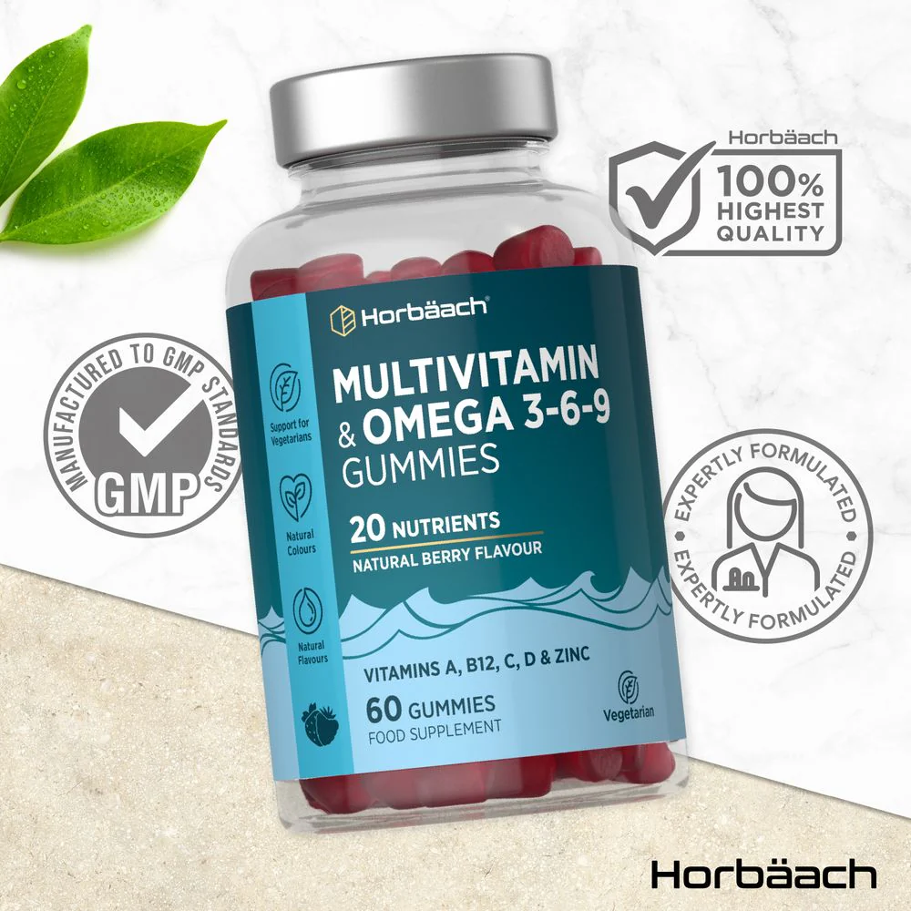 Multivitamin Gummies with Omega 3 6 9 | 60 Count | By Horbaach - Image 5