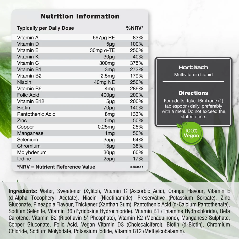 Multivitamin Liquid for Adults | 480mL - Image 3