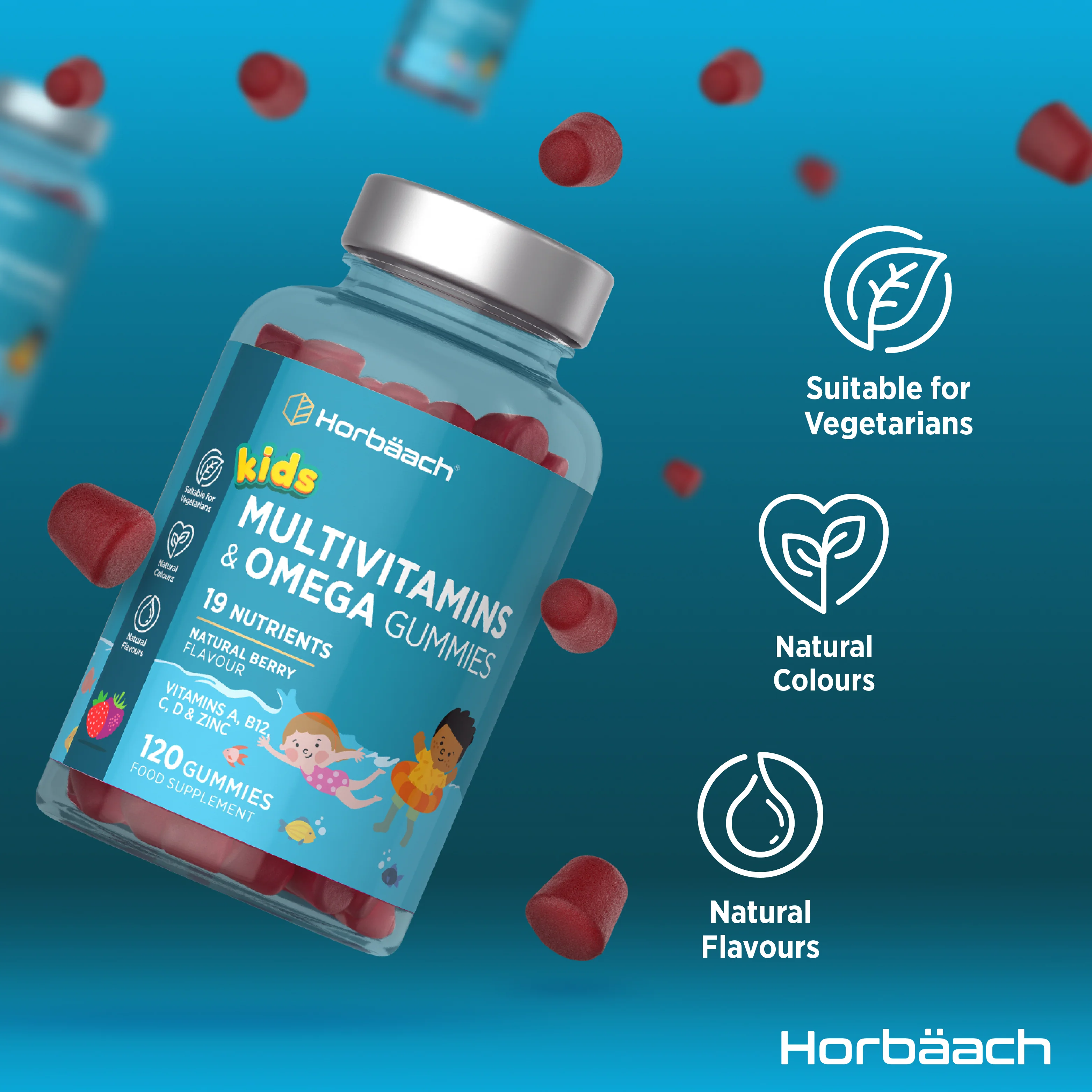 Multivitamin with Omega 369 For Kids | 120 Gummies - Image 4