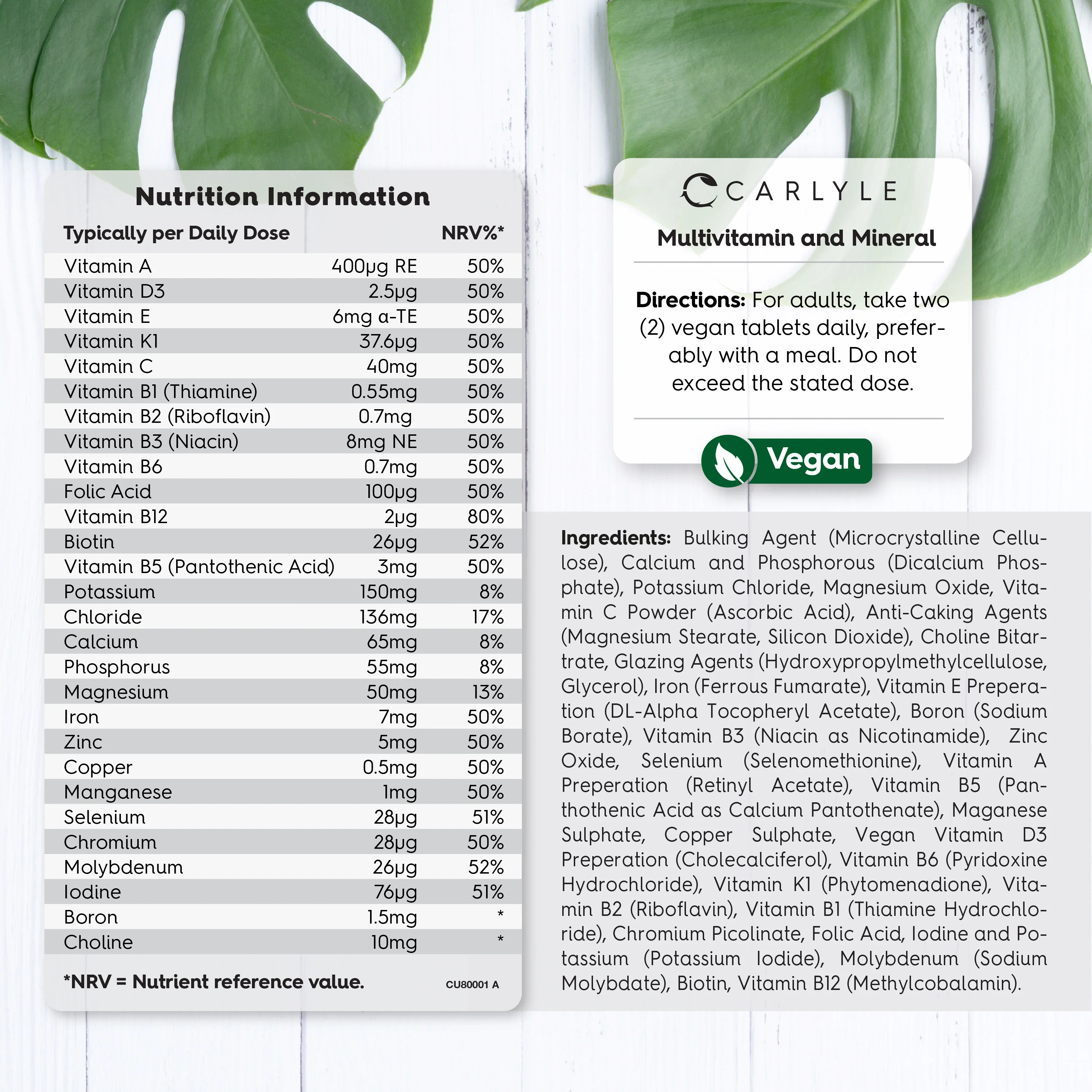 Multivitamins and Minerals | 365 Tablets - Image 3