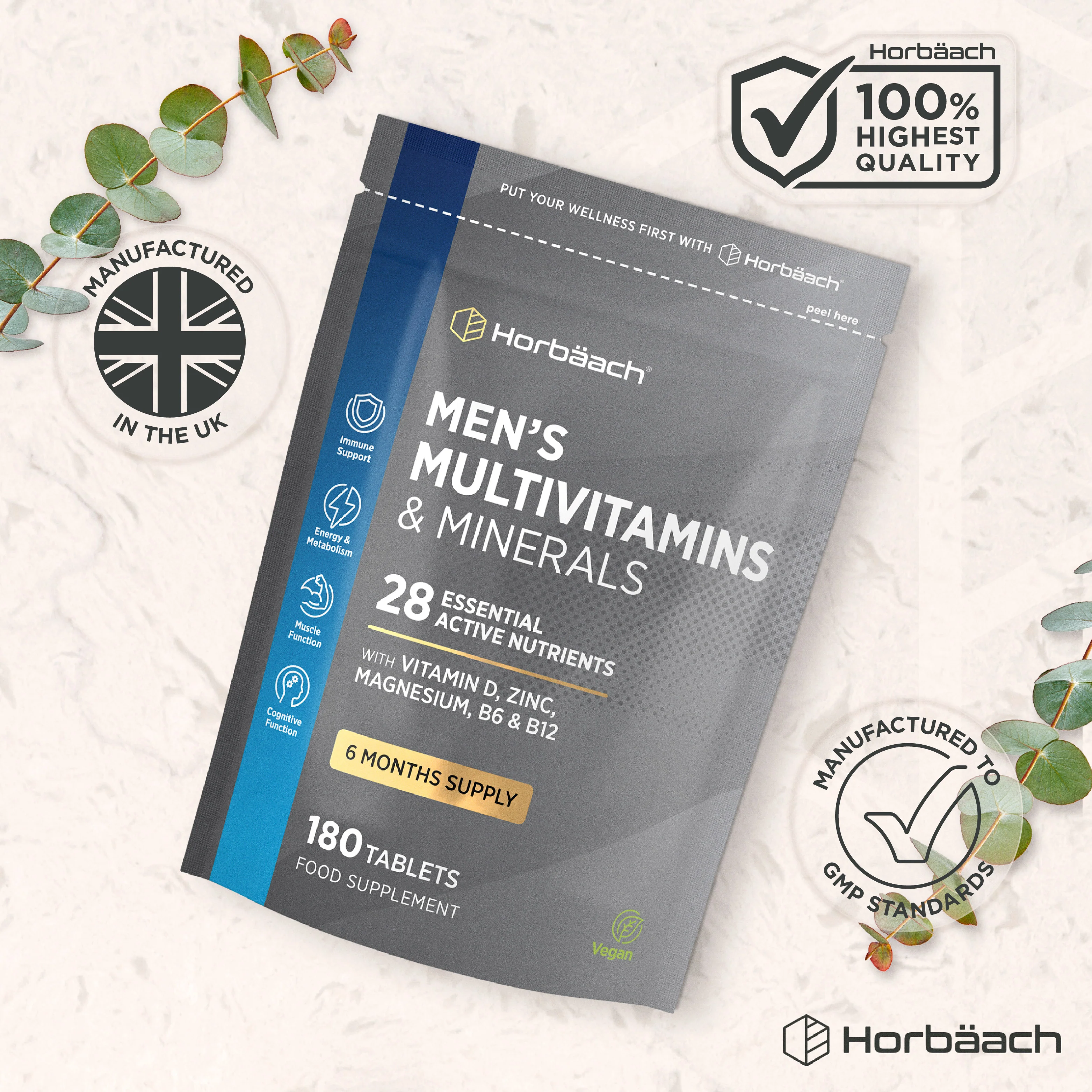 Multivitamins and Minerals for Men | 180 Tablets - Image 6