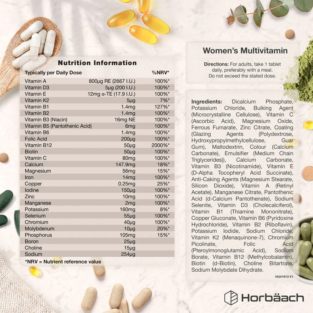 Multivitamins and Minerals for Women | 180 Tablets - Image 3
