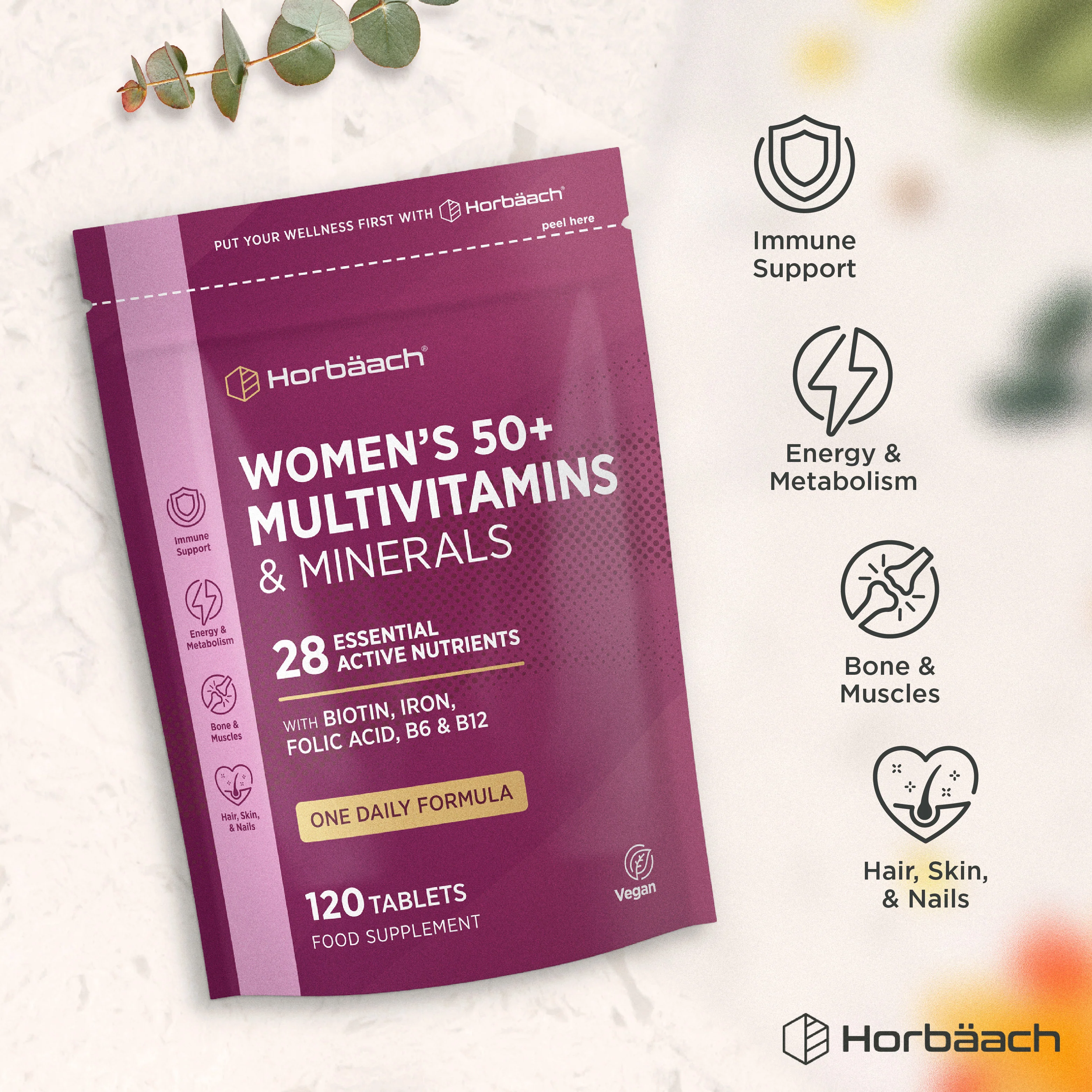 Multivitamins and Minerals for Women 50 Plus | 120 Tablets - Image 5