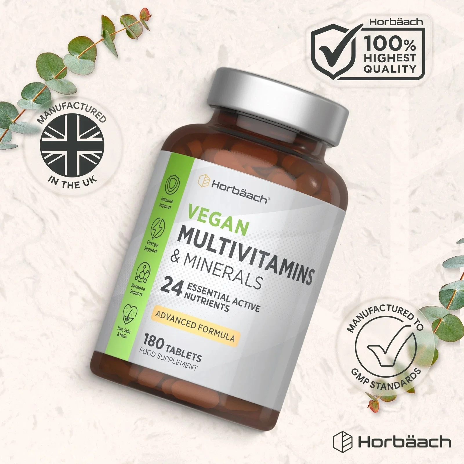 Multivitamins and Minerals | Vegan | 180 Tablets - Image 6