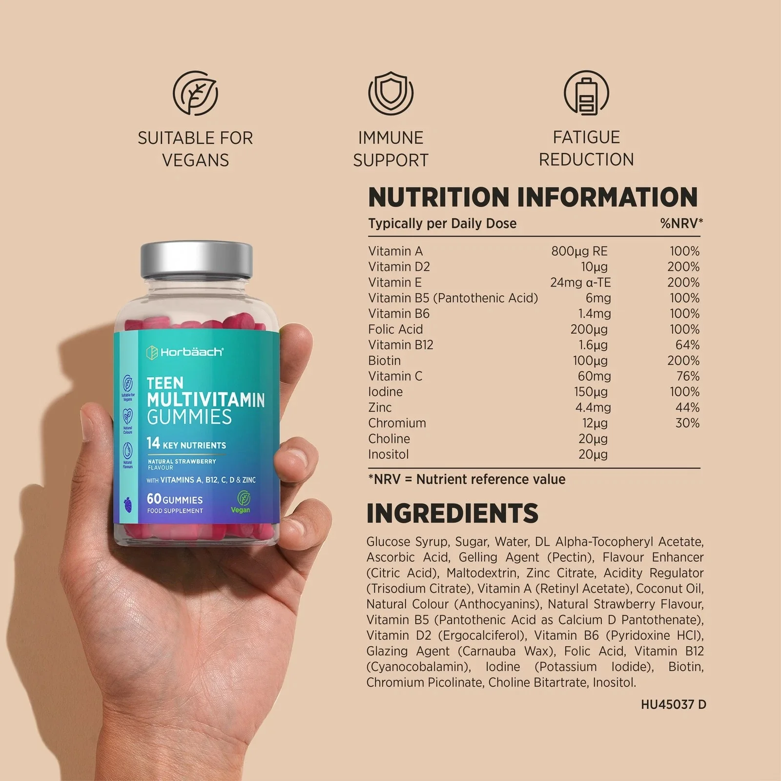 Multivitamins for Teens | 60 Gummies - Image 3