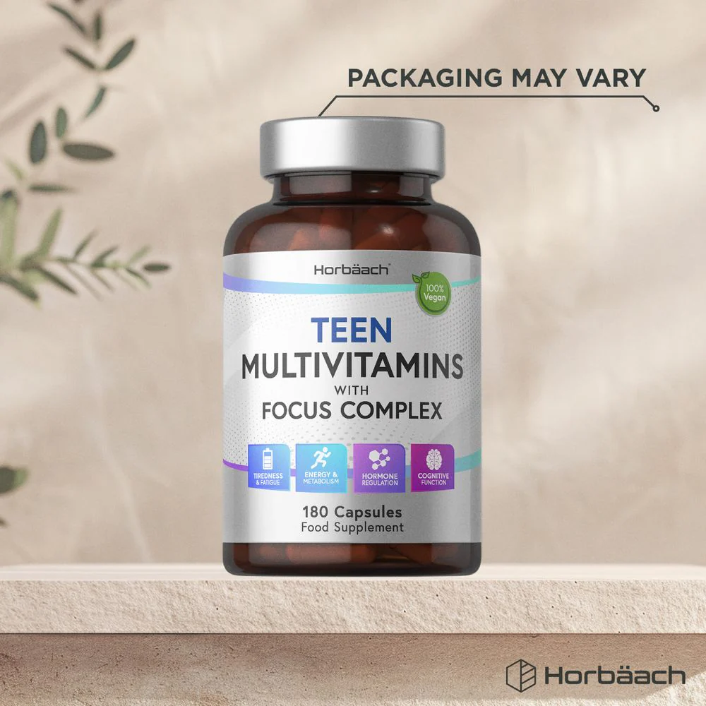 Multivitamins with Focus Complex for Teens | 180 Capsules - Image 4