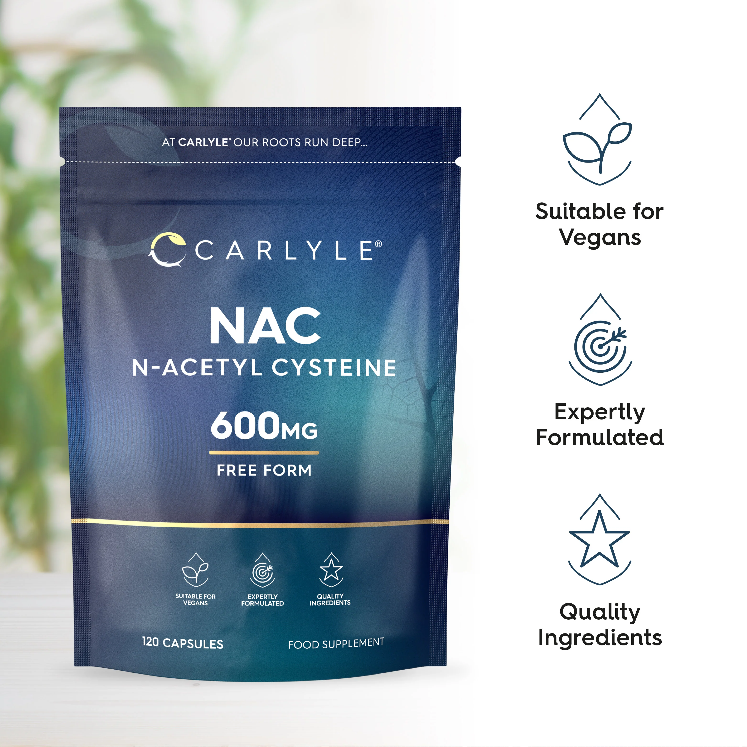 NAC N-Acetyl Cysteine 600 mg | 120 Capsules - Image 4